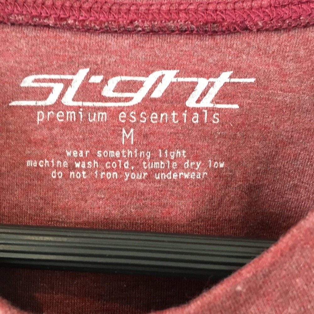 Slight Men’s Shirt Long Sleeve Burgundy Graphic - Picture 5 of 7